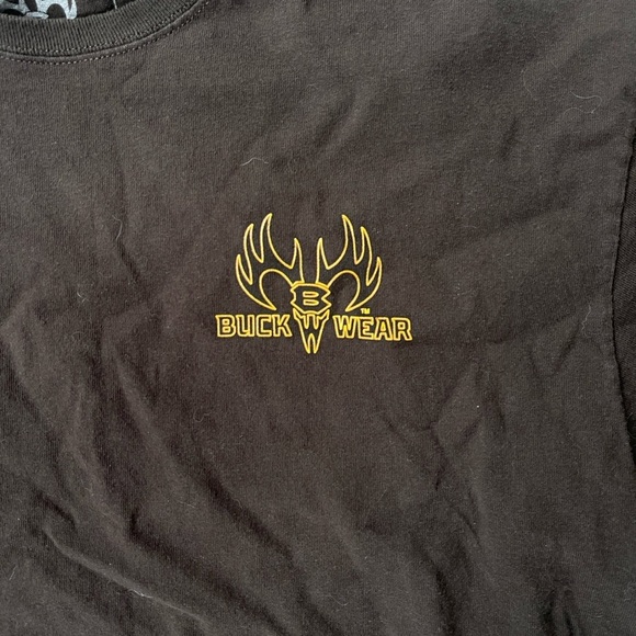 Buck Wear Brown Deer Hunting Tee Shirt X-Large - Picture 4 of 5